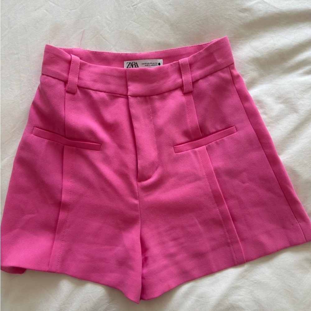 Pink Zara shorts